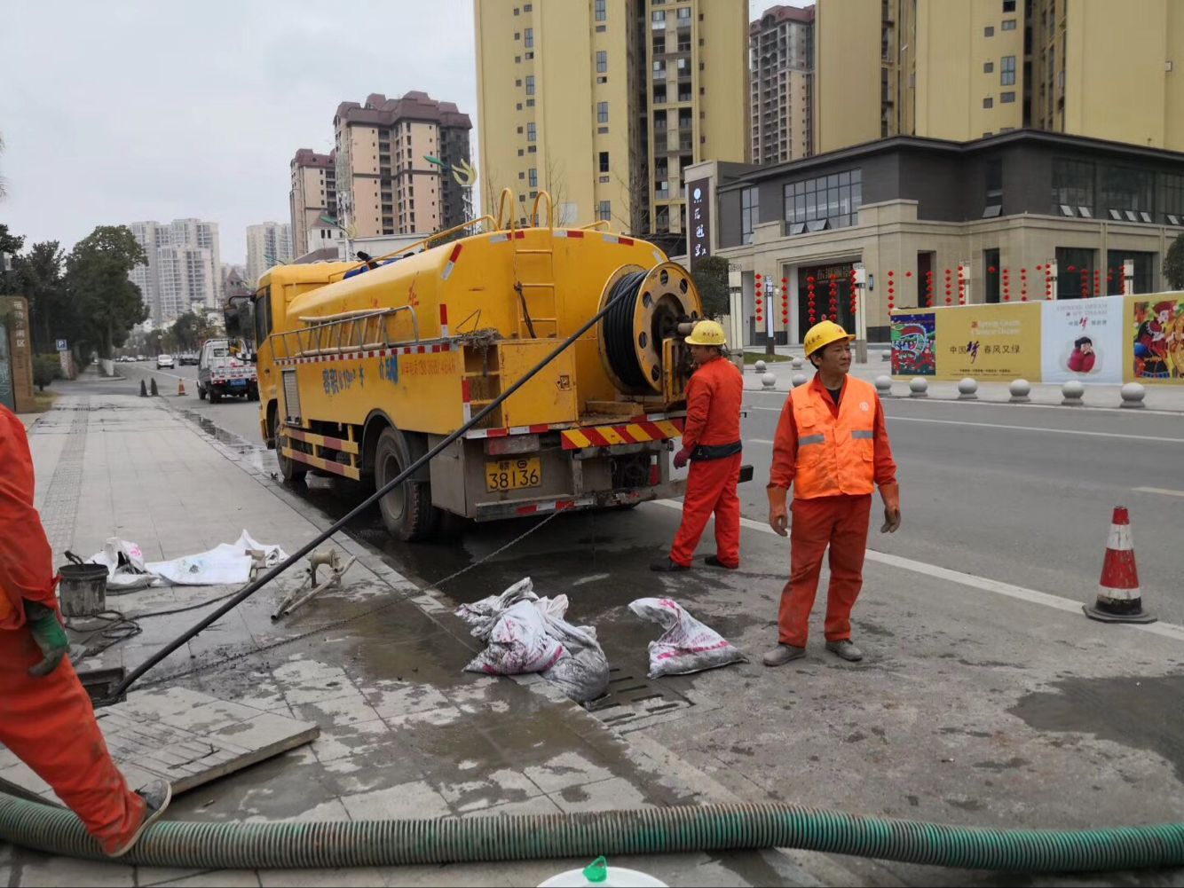 昌江排污管道清淤-管道清洗